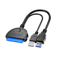 Kabel Adaptor Inti Tembaga USB ke SATA untuk Hard Drive Eksternal 2,5 inci dan SSD Model HW1507