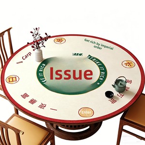 Tappetino <span class=keywords><strong>da</strong></span> <span class=keywords><strong>Gioco</strong></span> Insonorizzato Antiscivolo in Velluto Cristallo <span class=keywords><strong>per</strong></span> Casa, Scacchi e Mahjong, Rotondo in Poliestere, Produzione Cinese all'Ingrosso - Product Image 5