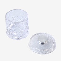 Verre à whisky rotatif à motif diamant 360 °   Verre à liqueur rotatif, verre créatif de luxe pour hôtel, restaurant, bar