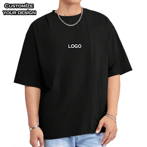 Camiseta de Algodón 100% Personalizada al por Mayor con el Logotipo de su Marca, Camiseta Lisa de Talla Grande para Hombre, Camisetas Casuales de Manga Corta para Hombre - Product Image 1