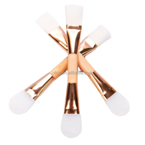 พัดลมมาส์กหน้าสำหรับสปา,ทำแบรนด์ได้เองสามารถย่อยสลายได้ทั้งสองด้านผสมกับแปรงผสมกับดินเหนียวและซิลิโคนสำหรับใบหน้า - Product Image 1