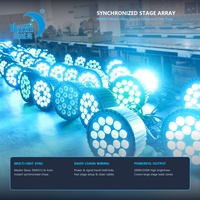 Projecteur LED plat Bluemoon 18 pièces 4-en-1 RGBW, 50 000 heures, DMX512 pour discothèques, théâtres, locations, soirées et bars