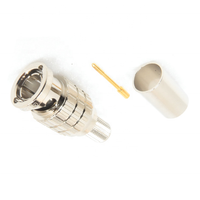 Connecteur coaxial RF BNC mâle haute performance 75 OHM pour câble RG213 Lmr400