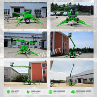 Nacelle élévatrice mobile 10m 20m 16m 250Kg, Nacelle araignée tout-terrain sur chenilles, Nacelle télescopique légère à vendre