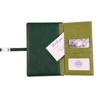 Cuaderno de oficina A5 de tapa dura de cuero PU personalizado organizador de impresión Agenda con cerrojo magnético