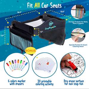 Muestra Gratuita, Bandeja de Viaje para Niños para Asiento de Coche, Bandeja de Regalo para Niños, Bandeja de Viaje para Niños Pequeños, Fábrica con Certificación BSCI - Product Image 4
