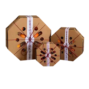 Vendita all'ingrosso di prodotti personalizzati regalo all'interno della raccolta preferiti scatola regalo di frutta e Gourmet da asporto cherry uva kivi contenitori scatola