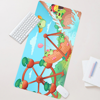 Tapis de souris de bureau en tissu doux et lisse, fin, portable, anti-décoloration, lavable, léger, pour la maison, les affaires et les voyages