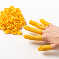 Gants de sécurité antistatiques jetables en nitrile beiges, protège-doigts industriels, sans poudre, sans poussière, enroulés à la main