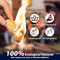 Allume-feu écologique, imperméable, portable, à combustion rapide, en laine de bois et sciure, pour barbecue et camping