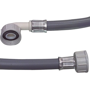 Manguera de suministro recta de 3/4 pulgadas a manguera angular de 3/4 pulgadas, 90 bar, 25 °C, 2 m, para equipos de lavado - Product Image 1