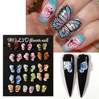 Offre Spéciale 30 pièces/kit coloré Vietnam à la main Nail Art résine breloques 3D Design ongles acrylique fleurs