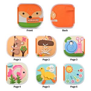 Livre sensoriel personnalisé en gros pour <span class=keywords><strong>l</strong></span>'éducation précoce des tout-petits : Renard, animal <span class=keywords><strong>de</strong></span> la forêt, <span class=keywords><strong>histoire</strong></span> <span class=keywords><strong>de</strong></span> voyage, entraînement à la motricité fine Montessori - Product Image 4