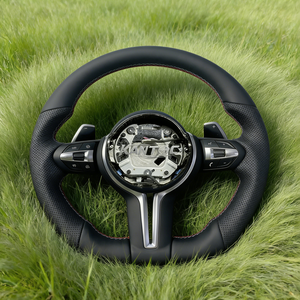 Volante Deportivo Personalizado de Cuero Negro Clásico para BMW F11 2016 <span class=keywords><strong>525D</strong></span> F32 2016 F10 F30 - Product Image 1