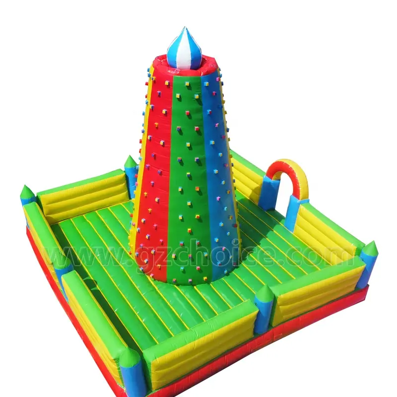 Entertainment Durable indoor and outdoor kids and adult used inflatable mountain obstacle course rock climbing wall
