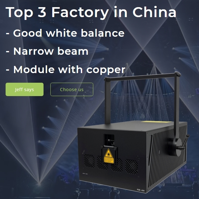 R-RGB40W Golden Star 40W Stage Animation RGB Laser Light Projector for Big Stage