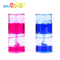 EDUSense Mini Tubes d'équipement d'intégration sensorielle Jouets naturels colorés anti-Stress Liquid Motion Bubbler Timer Hourglass