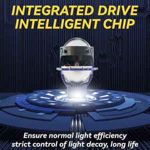 DGLS recién llegados Ultra brillante E481 Bi lente de Proyector láser 3,0 Luz de alta potencia 12000lm actualización foco Bi-Led para coche - Product Image 6
