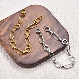 Pulseras y Tobilleras de Acero Inoxidable Chapado en Oro para Mujer y Hombre, Cadena de Eslabones para Mano y Pie, Accesorios de Joyería Metálica - Product Image 6