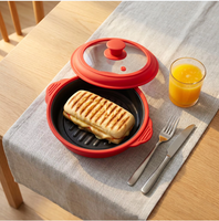 Boîte de cuisson multifonctionnelle pour micro-ondes en alliage d'aluminium, plat à tarte antiadhésif, écologique, jetable, pour la cuisson, la friture et la rôtissure au micro-ondes