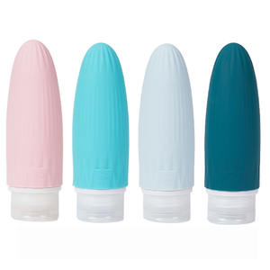 Flacone da Viaggio Portatile Antigoccia da 90ml con Tappo a Vite per Maschere Viso, Shampoo/Doccia, Confezione Riciclabile in Silicone per Esterni - Product Image 1