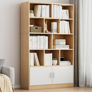 Estantería de Oficina Europea, Muebles Nórdicos Modernos, Estanterías de MDF para Biblioteca Escolar, Librerías Económicas con Puerta - Product Image 2
