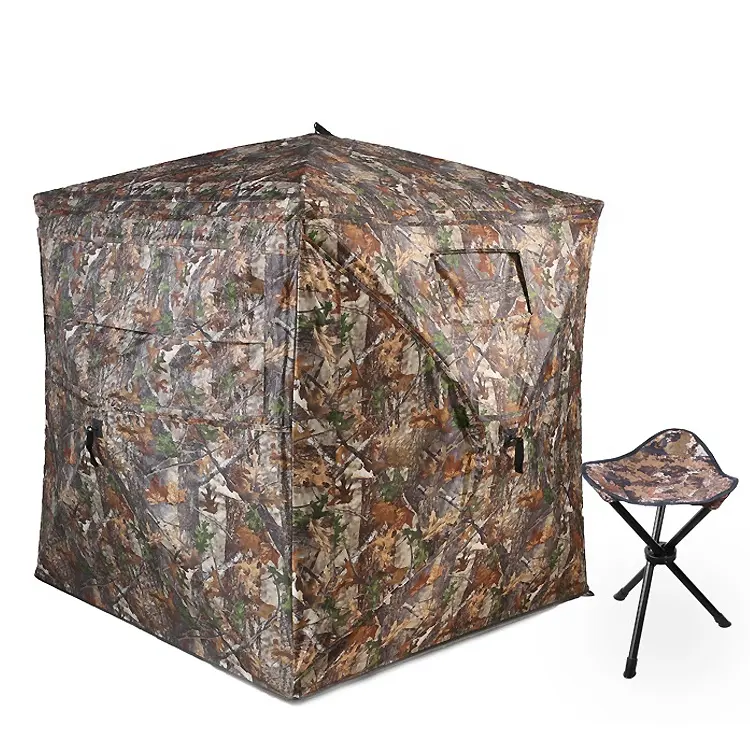 Wholesale Portable Pop Up Chasse Camouflage See-Through Hunting Blind Tent