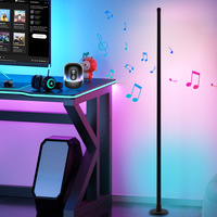 Lámpara de esquina LED RGB, luz regulable para el hogar inteligente con sincronización de música, control remoto LED y aplicación, luz de esquina que cambia de Color