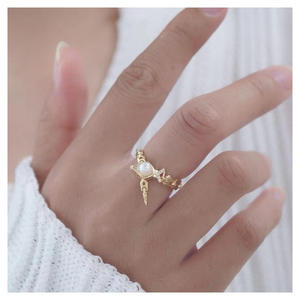 10715 Accesorios de Perlas DIY, Anillo de Plata S925, Conjunto de Joyería de Plata con Perlas Múltiples, Cuentas de 5-6mm, Soporte Vacío para Pulseras y Brazaletes - Product Image 4