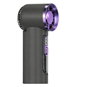 2026 Xách Tay Tuabin Điện Làm Mát Vane Tốc Độ Cao USB Có Thể Sạc Lại <span class=keywords><strong>Mini</strong></span> Cầm Tay Fan Hiển Thị Kỹ Thuật Số Leafless 1800 MAh Xe - Product Image 3
