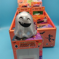 Jouet Squishy Fantôme Lumineux d'Halloween Mignon, Jouet Anti-Stress à Presser en Maltose, Boîte Mystère Surprise, Cadeau pour Enfants
