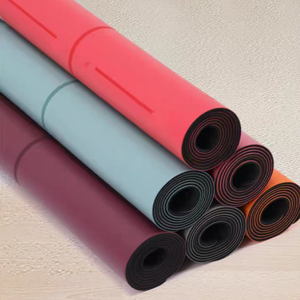 Esteras de Yoga ecológicas, fabricante mate, esterilla de Fitness De Yoga Mate Yogamat, esterilla de Yoga de goma Natural duradera con estampado personalizado de 5mm - Product Image 4