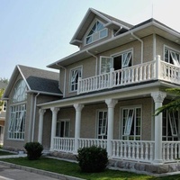 Villa préfabriquée en acier léger multi-tailles 2 à 3 chambres, personnalisée pour la Guyane et le Honduras