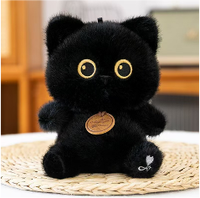 Fabricant OEM de peluches chat siamois personnalisées, mini peluche chaton Kawaii de 15 cm, animal en peluche avec logo personnalisé pour machine à griffes