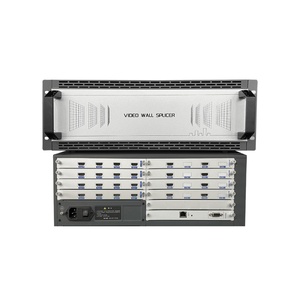ตัวควบคุมอินเทอร์เฟซหลายรูปแบบ 16x8 /VGA/DVI/SDI/DP 1080P โปรเซสเซอร์วิดีโอวอลล์ LED ในร่มสำหรับสถานีรถไฟใต้ดิน สนามบิน และห้องจัดแสดงนิทรรศการ - Product Image 1