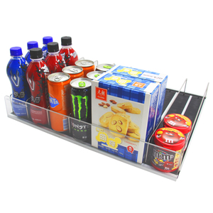 Ağır Hizmet Tipi Tek Taraflı Ayaklı Market Rafı 8 Raflı Özelleştirilebilir Boyutlu Yerçekimli Rulolu Teşhir Kayar Rafı - Product Image 3
