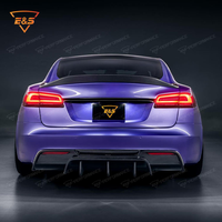 Kit Completo de Carrocería para Automóvil, Piezas de Tuning Exterior, Kit de Carrocería para Tesla Model S, Actualización a Estilo V, Kit de Carrocería de Fibra de Carbono Seca, Kit Aerodinámico