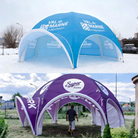 Tente de réception gonflable en PVC personnalisable, imperméable, avec souffleur électrique, installation facile pour fêtes en extérieur et publicité – Offre Spéciale