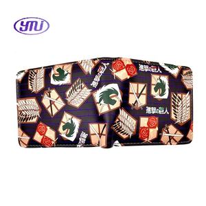 Cartera corta Attack on Titan Levi Wings Freedom PU cuero monedero Anime billetera regalo - Product Image 1