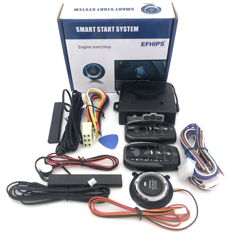 Car Alarm System PKE Passive Keyless Entry system Central Locking Push Button Engine Smart key engine start stop