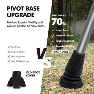 Bastón plegable de aluminio ligero ajustable para hombres/mujeres-Agarre de garra, color personalizado/bastón con logotipo - Product Image 5