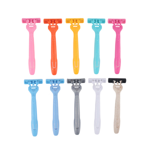 Factory Supply Wholesale Price Women Disposable Safety <b>Razor</b> with Stainless Steel Blades and Upgrade Lubricant - Product Image 2