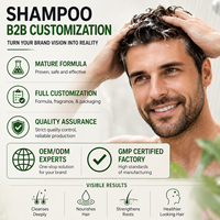 Shampo Penumbuh Rambut untuk Pria Shampo Rambut Rontok untuk Rambut Menipis Anti Rambut Rontok Menumbuhkan Kembali Kepadatan Rambut dan Rambut Tampak Lebih Lebat