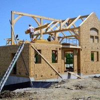 Panneaux OSB et panneaux MGO, panneaux sandwich pour maisons SIP, villa préfabriquée, maison solide, structure en acier sismique