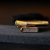 Briquet électrique à arc Guevara rechargeable, coupe-vent, à plasma, fin, de poche, multicolore, avec cadre doré de luxe, vente en gros