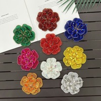 Nouveauté : Applique en strass 3D en forme de fleur pour la décoration de robes de mariée