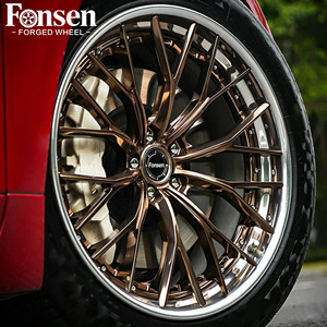 ล้อฟอร์จอะลูมิเนียมแบบกำหนดเอง FONSEN แบบ 2 ชิ้น ขัดเงา 5x120/5x112 PCD ขนาด 17-22 นิ้ว ดีไซน์หลายก้าน - Product Image 1