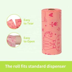 ถุงเก็บอุจจาระสุนัข 40 ม้วน 600 ใบ พร้อมที่จ่าย ถุงเก็บอุจจาระสุนัขแบบย่อยสลายได้ แข็งแรงเป็นพิเศษ ป้องกันการรั่วซึม 100% - Product Image 2