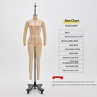 Mannequin de couture professionnel en fibre de verre, taille US, pour femme, sans tête, corps entier, pose debout, avec lignes de grille pour la confection de patrons de couture