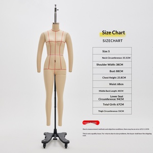 Maniquí profesional de fibra de vidrio sin cabeza para mujer, tamaño EE. UU., de cuerpo completo en pose de pie, con líneas guía para sastrería y patrones de <span class=keywords><strong>costura</strong></span>. - Product Image 6
